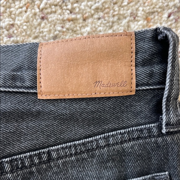 Women’s Madewell Washed Black Baggy Straight Leg Jeans - size 29 - Picture 7 of 8